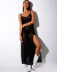 Afbeelding van Batis Maxi Dress in Animal Black Net