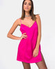 Afbeelding van Batista Slipjurk in Fuchsia Satijn Roze