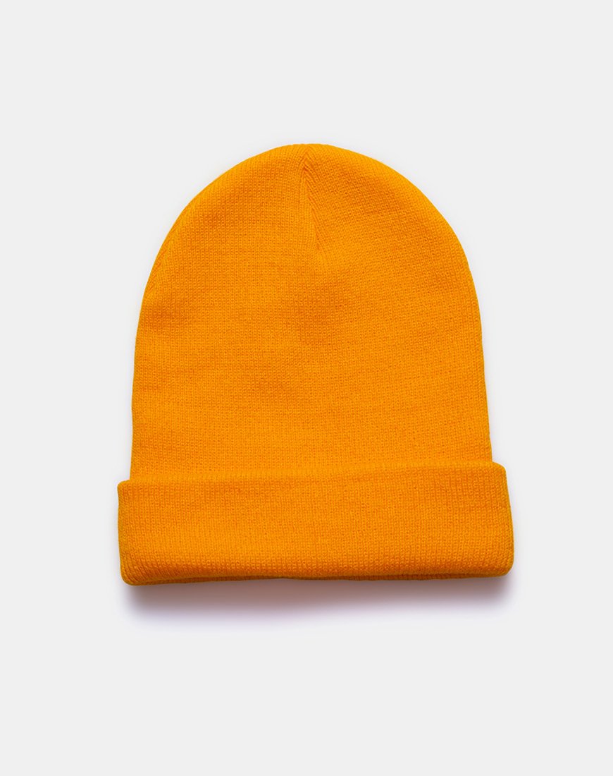 Afbeelding van Beanie muts in zuuroranje