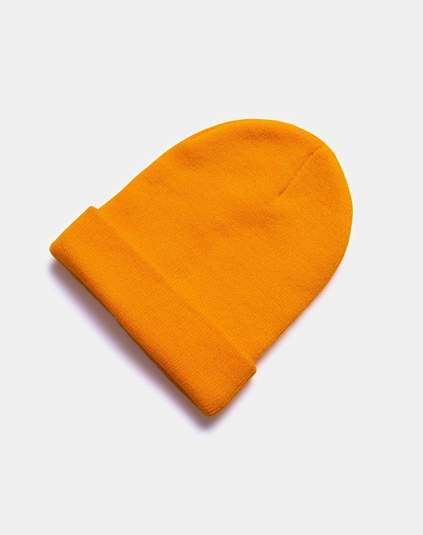Afbeelding van Beanie muts in zuuroranje
