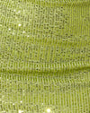 Drapeer Pailletten Lime Groen