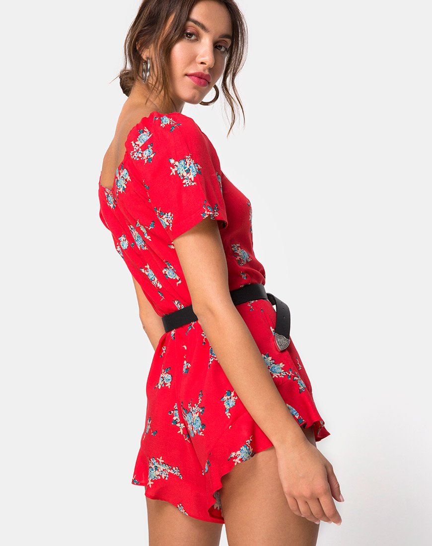 Afbeelding van Bersho Playsuit in Soi Rose Red