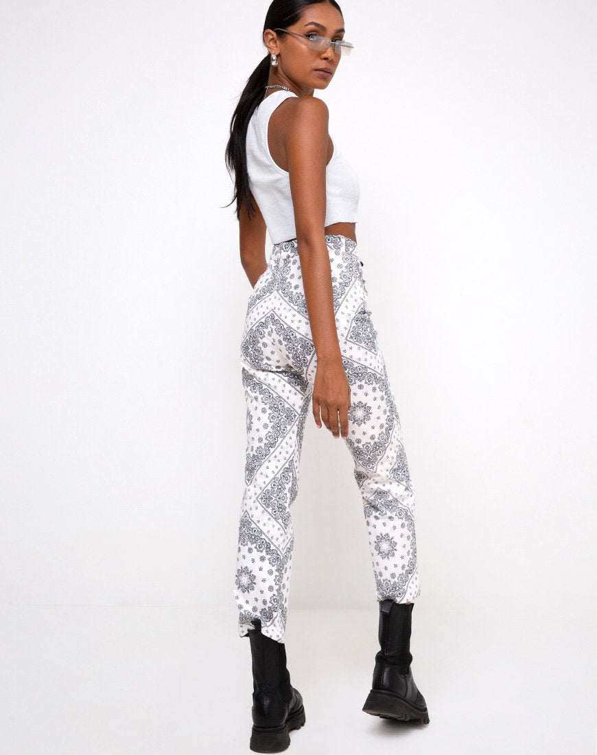 Afbeelding van Beth Broek in Bandana Ecru Plaatsing