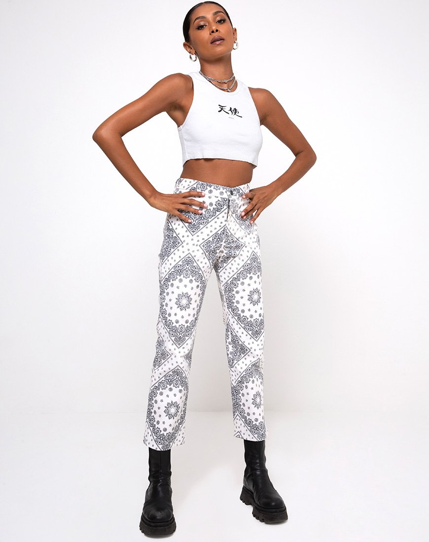 Afbeelding van Beth Broek in Bandana Ecru Plaatsing
