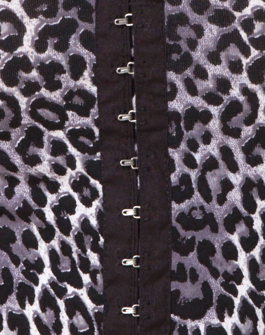 Afbeelding van Bida Bodice in Grey Rar Leopard