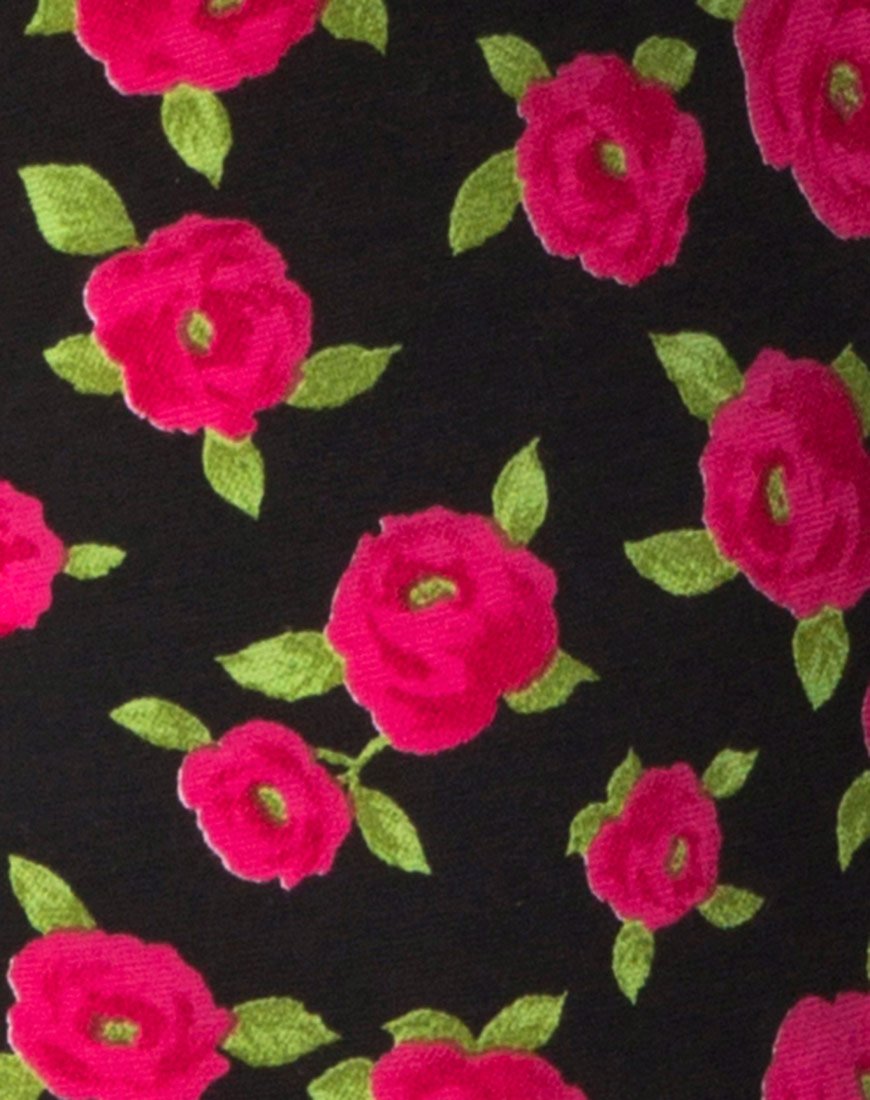 Afbeelding van Bida Bodice in Red Bloom