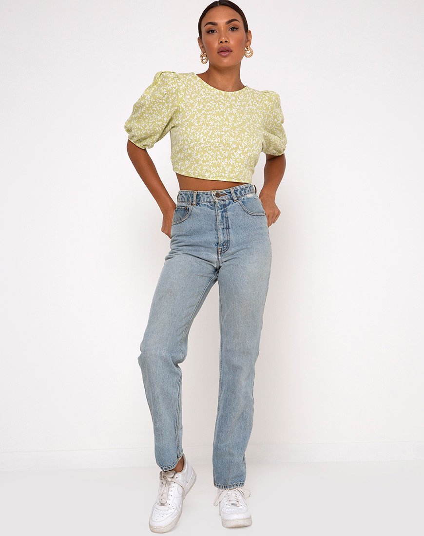 Afbeelding van Bija Crop Top in Botanic Mint Foam