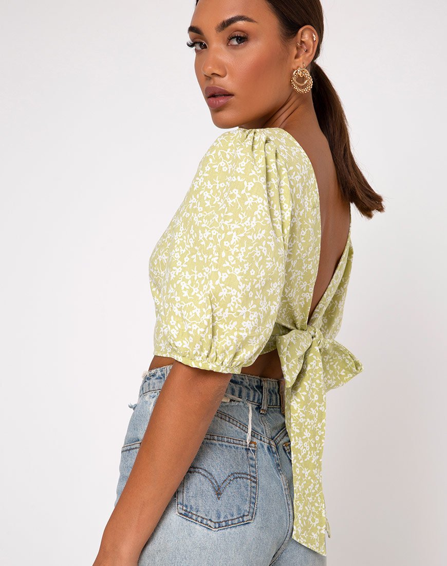 Afbeelding van Bija Crop Top in Botanic Mint Foam