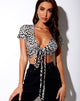 Afbeelding van Bilen Crop Top in Cheetah