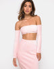 Afbeelding van Bobby Midi rok in pluizig breisel Candy