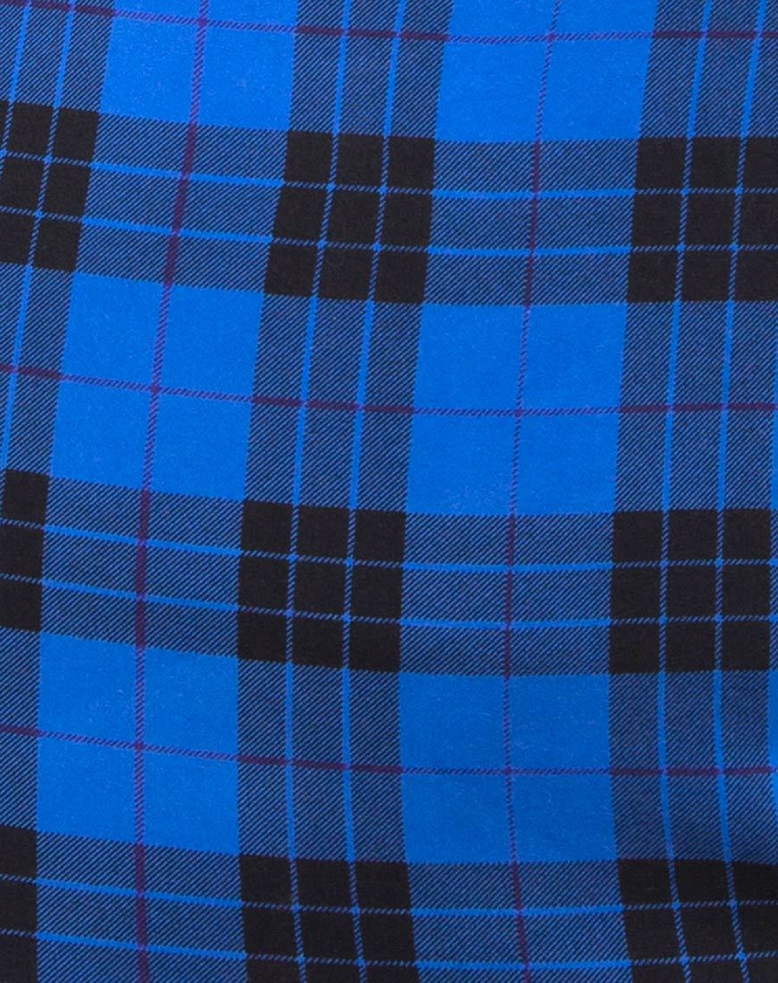 Afbeelding van Boco Mini Dress in Tartan Blue