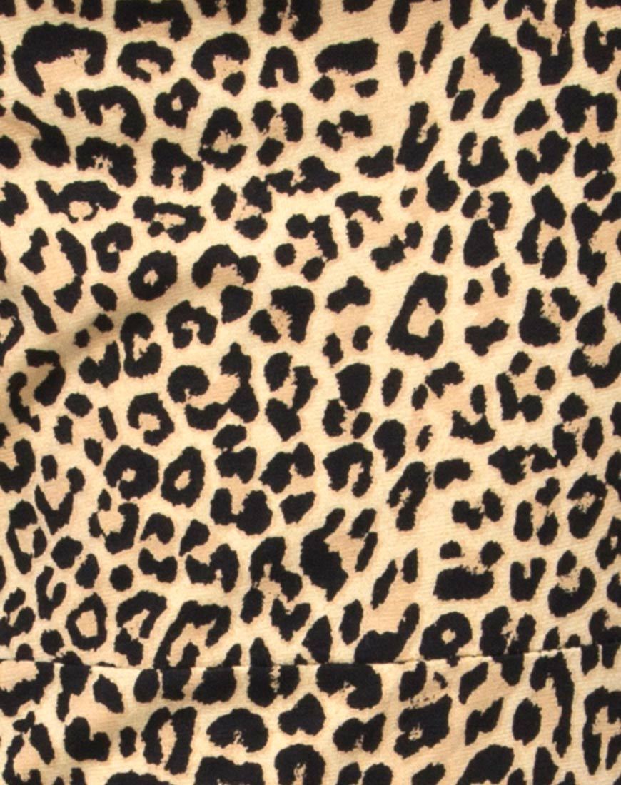 Afbeelding van Boco Bodycon Jurk in Rar Luipaard