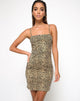 Afbeelding van Boco Bodycon Jurk in Rar Luipaard
