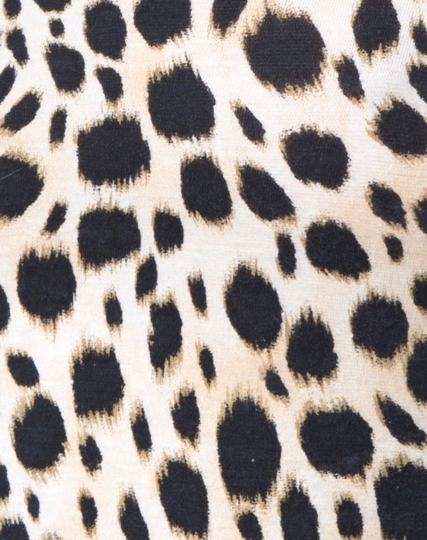 Afbeelding van Gaga Off The Shoulder Top in Cheetah