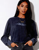 Afbeelding van Boli Crop Tee in Black Wash Tribal Angelo