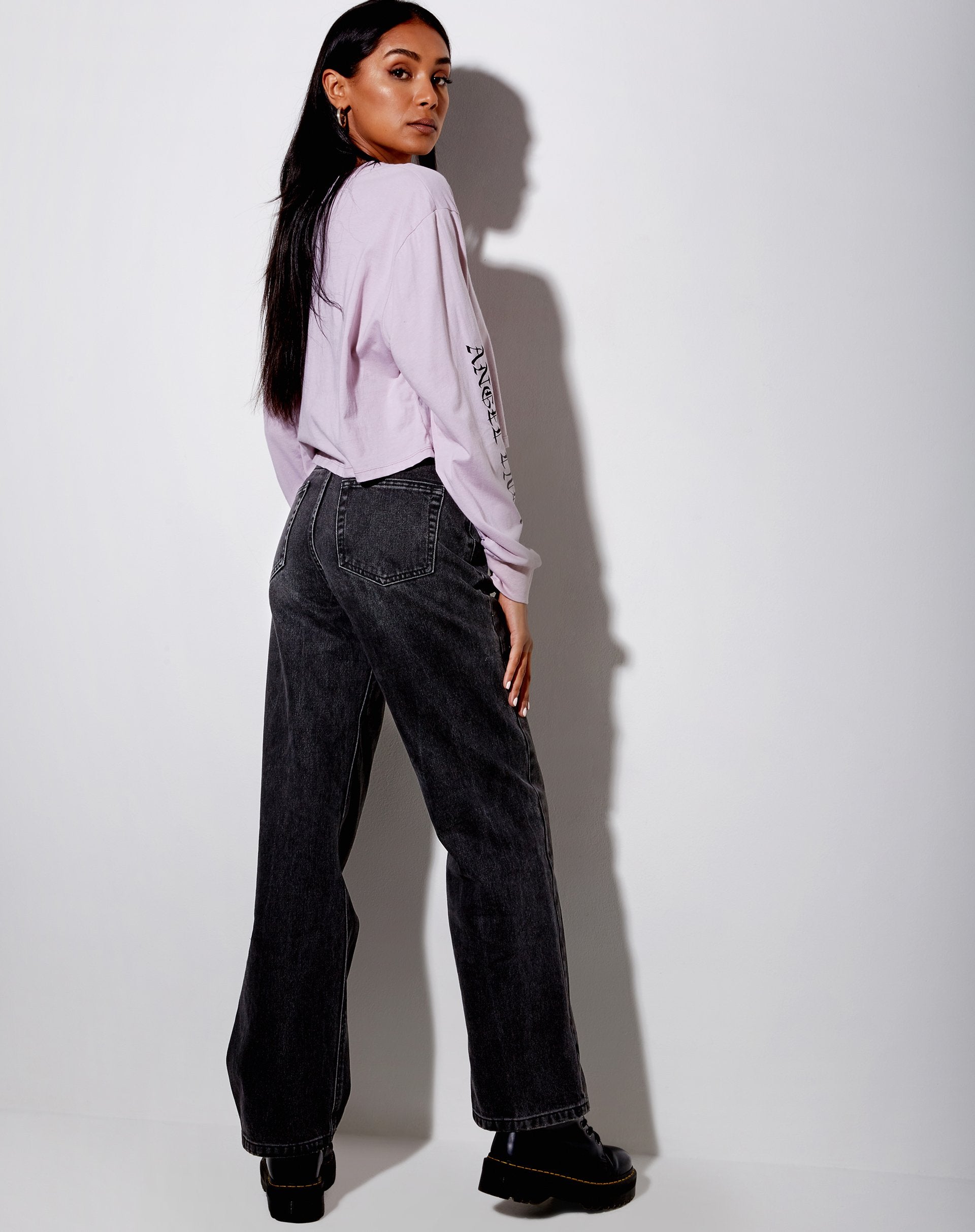 Afbeelding van Boli Crop Tee in Violet Angelo Angel Energy