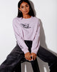 Afbeelding van Boli Crop Tee in Violet Angelo Angel Energy