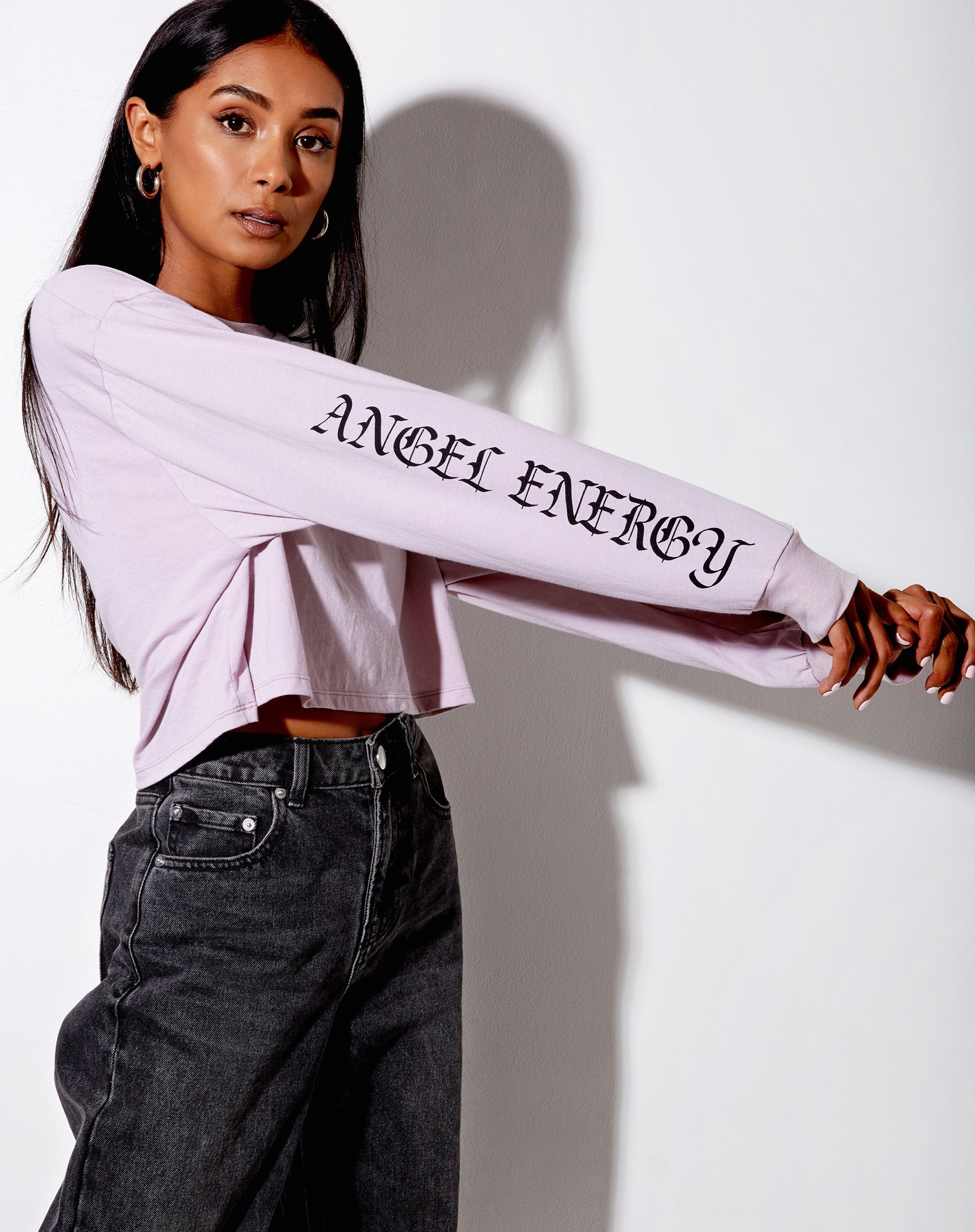 Afbeelding van Boli Crop Tee in Violet Angelo Angel Energy