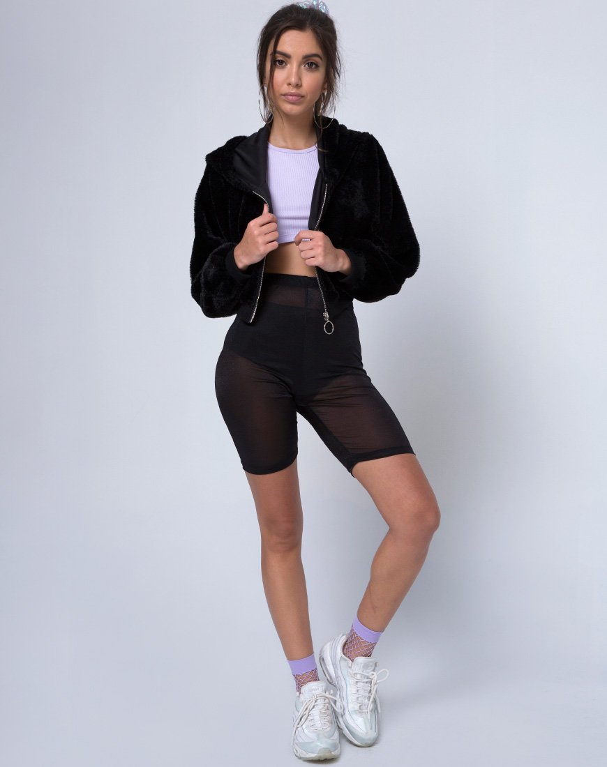 Afbeelding van Bomb Hoody in bontrits Zwart