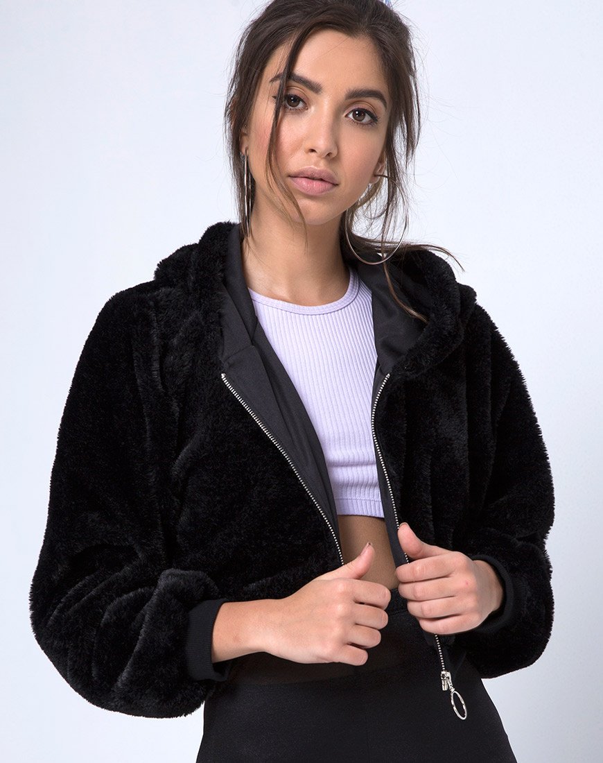 Afbeelding van Bomb Hoody in bontrits Zwart