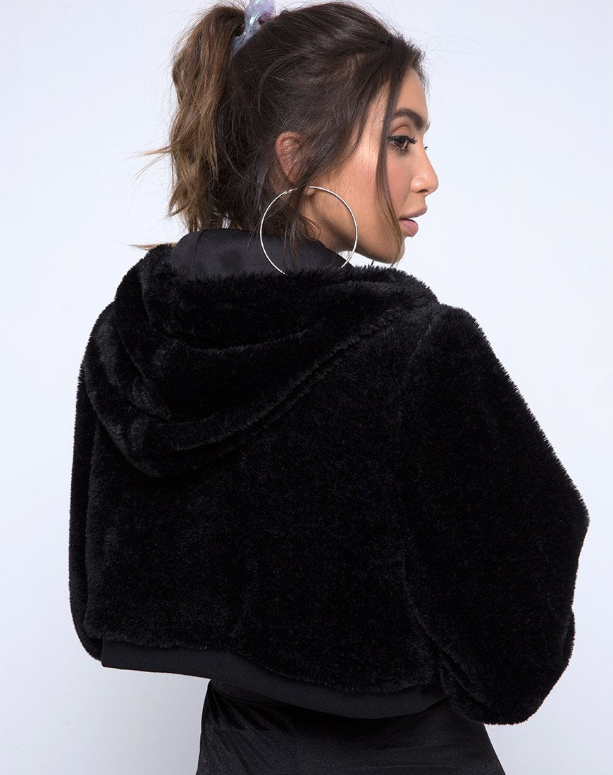 Afbeelding van Bomb Hoody in bontrits Zwart