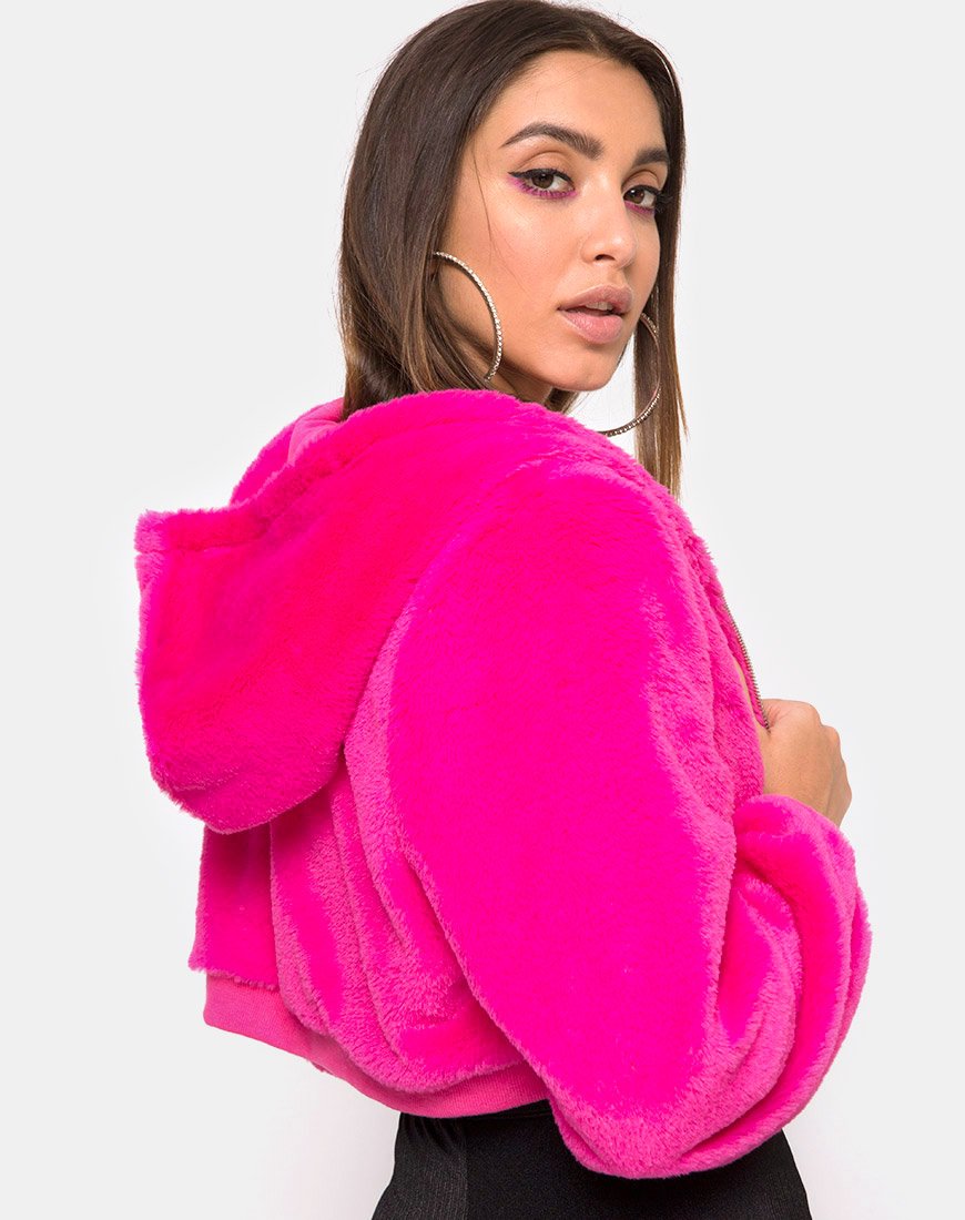 Bomb Hoody in bontrits Magenta