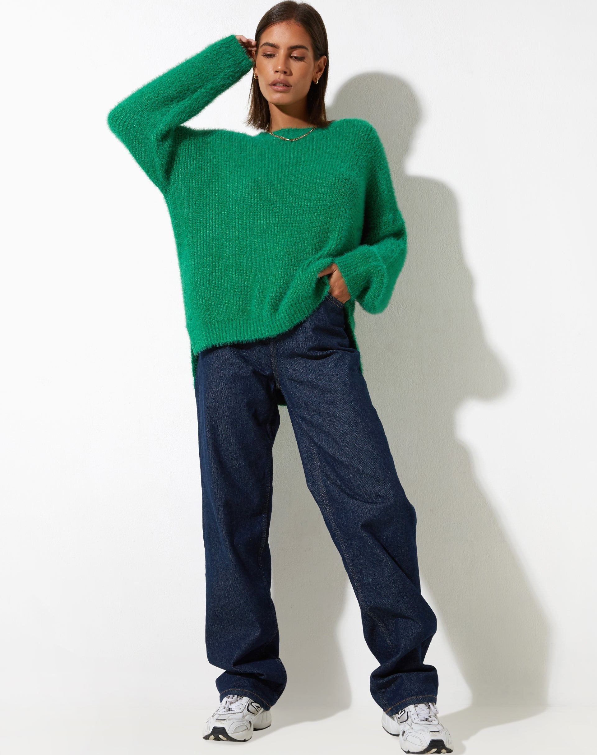 Afbeelding van Bondy Trui in gebreid Kelly green