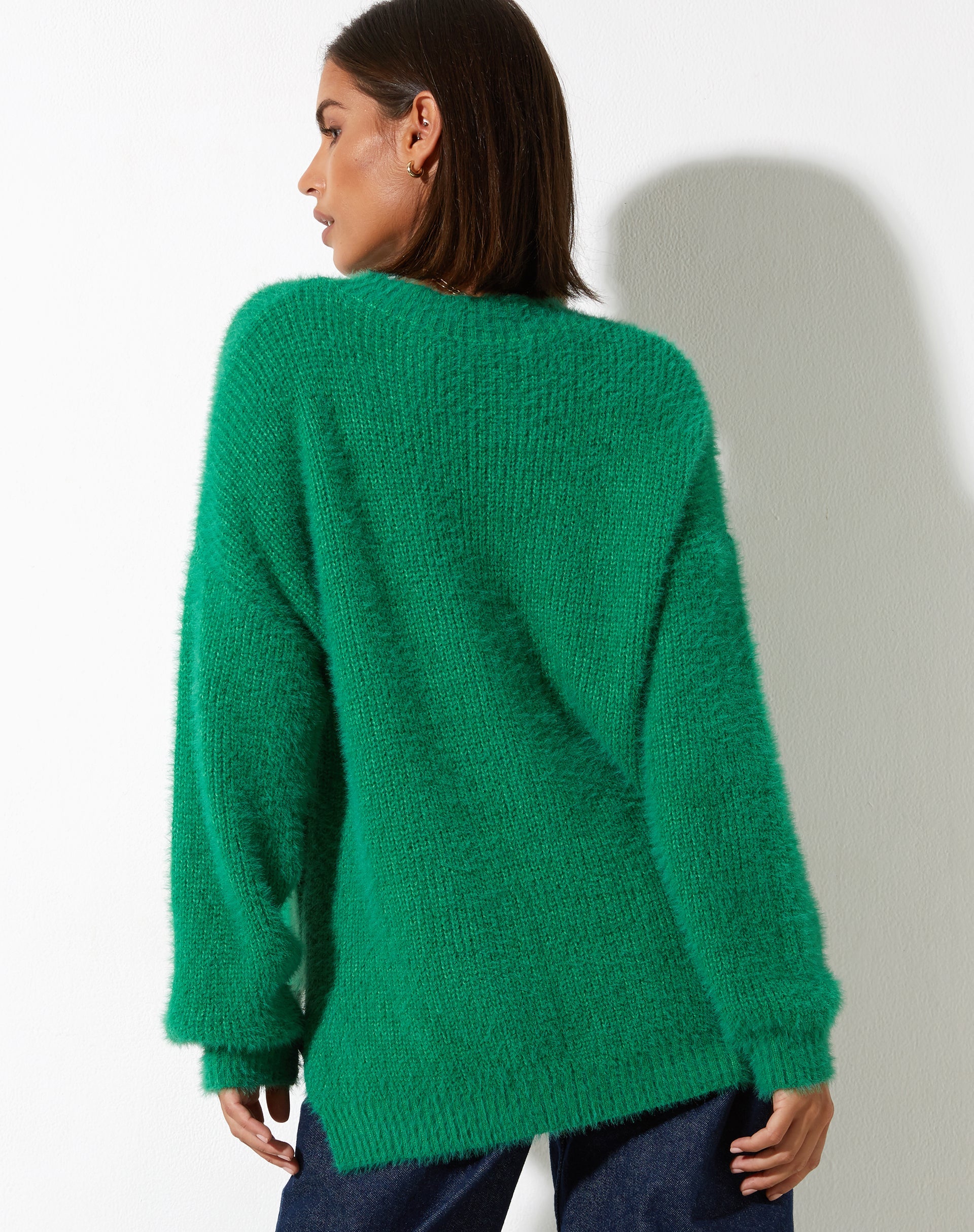Afbeelding van Bondy Trui in gebreid Kelly green