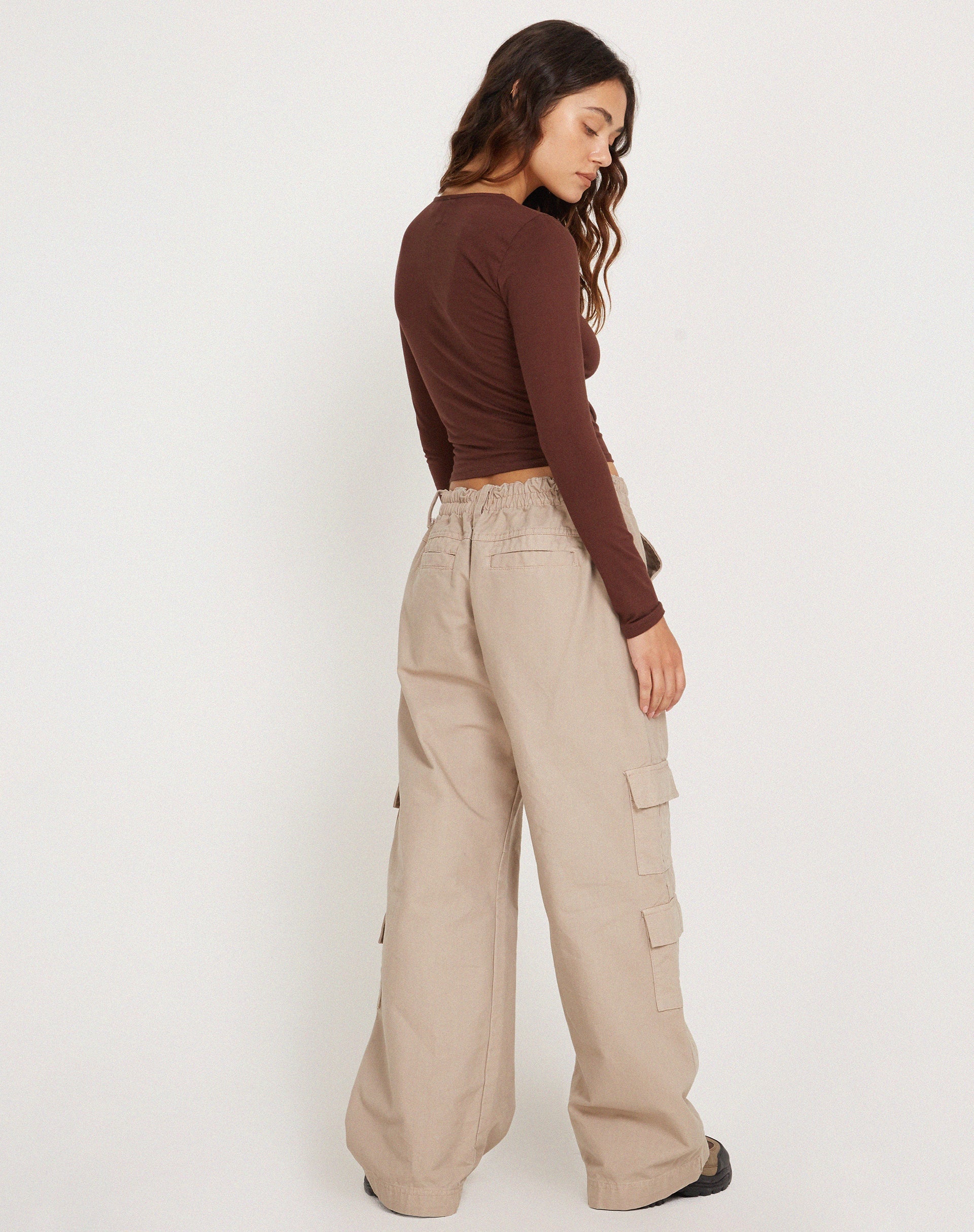 Afbeelding van Bonja Lange Mouw Top in Seal Brown