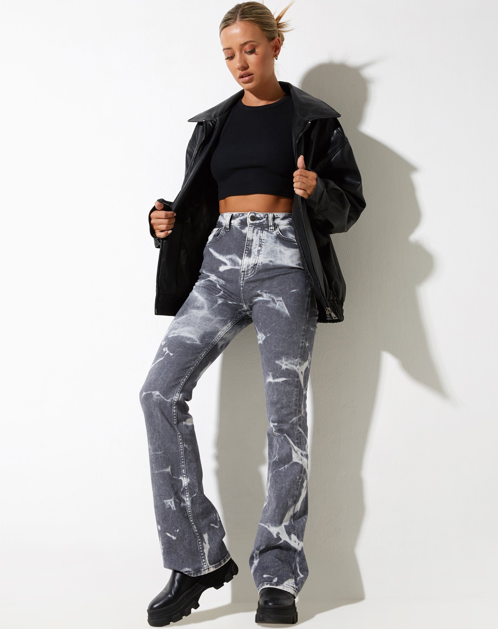 Afbeelding van Bootleg Jeans in Laser Smoke Grey