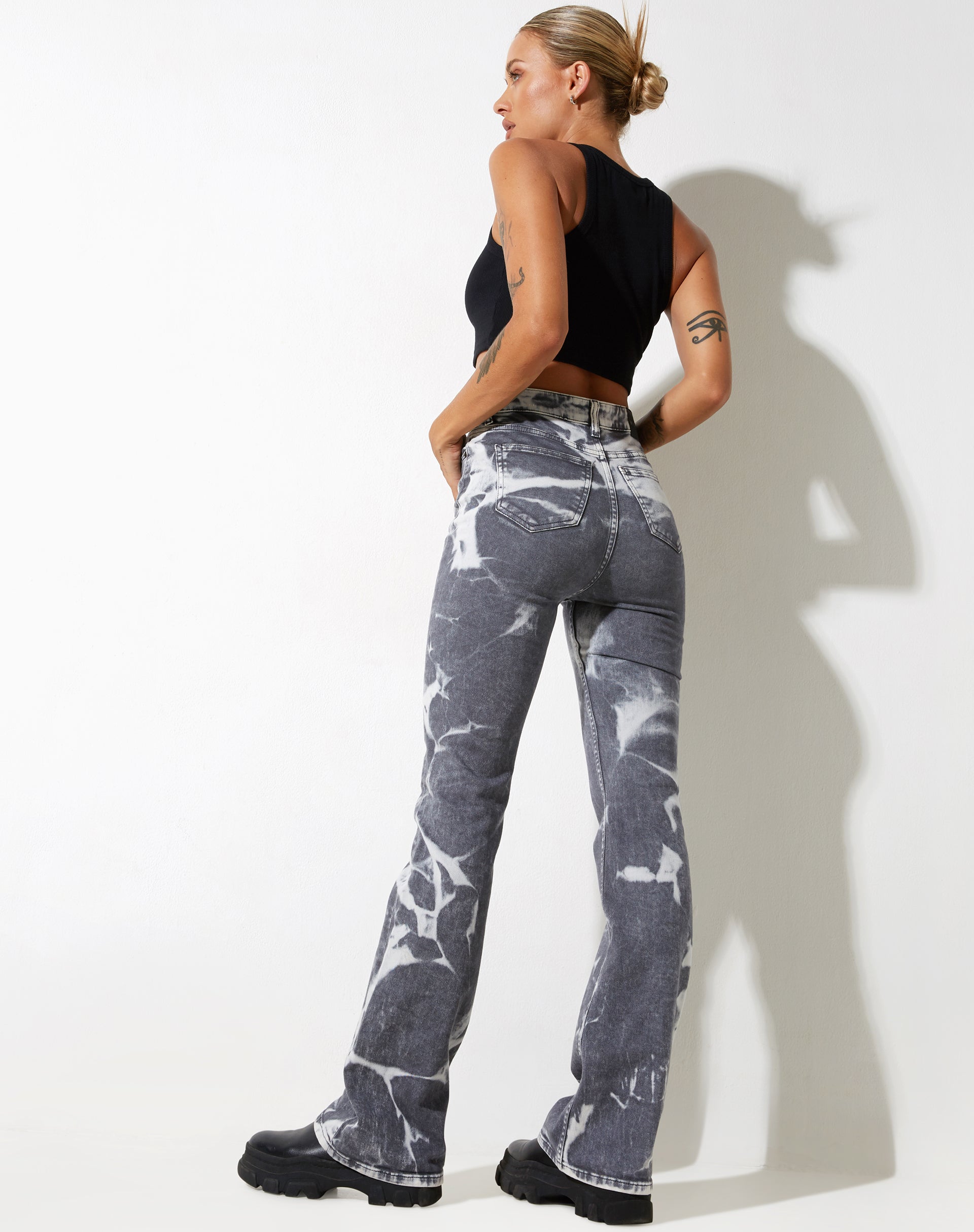 Afbeelding van Bootleg Jeans in Laser Smoke Grey