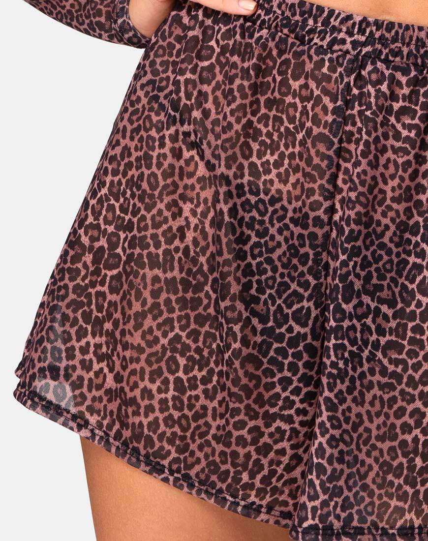 Afbeelding van Boris Short in Rar Leopard Mesh