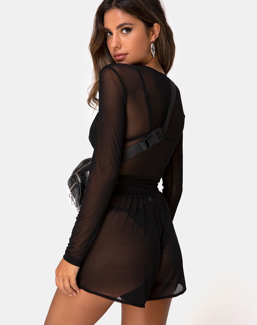 Afbeelding van Boris Short in Mesh Zwart