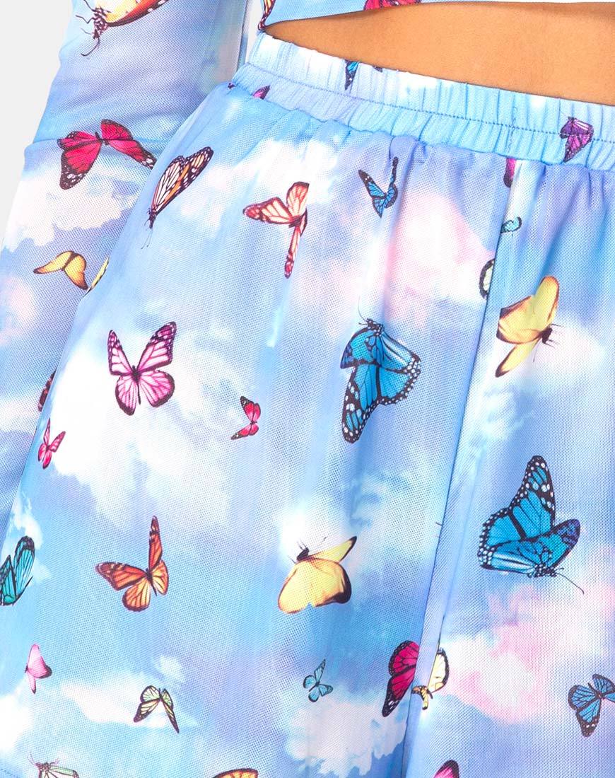 Afbeelding van Boris Short in Mesh Blue Butterfly