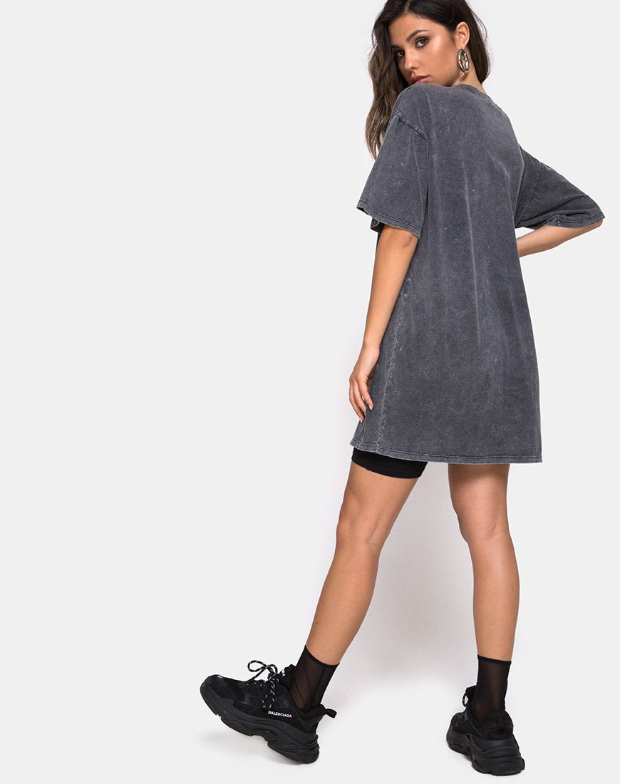 Afbeelding van Sunny Kiss Tee in Stone Wash met Angelo
