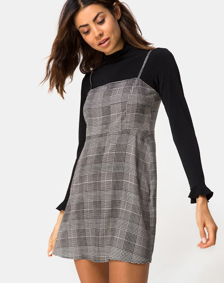 Boyasly Mini Jurk in Charles Ruit Grijs