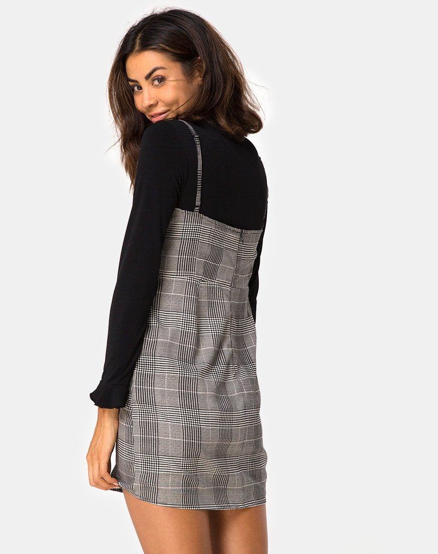 Boyasly Mini Jurk in Charles Ruit Grijs