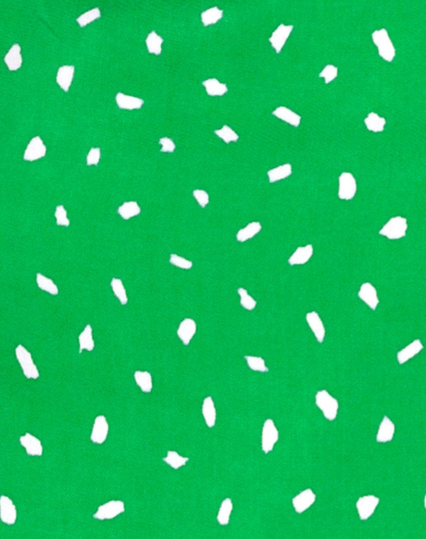 Afbeelding van Boyasly Jurk in Mini Diana Stip Groen