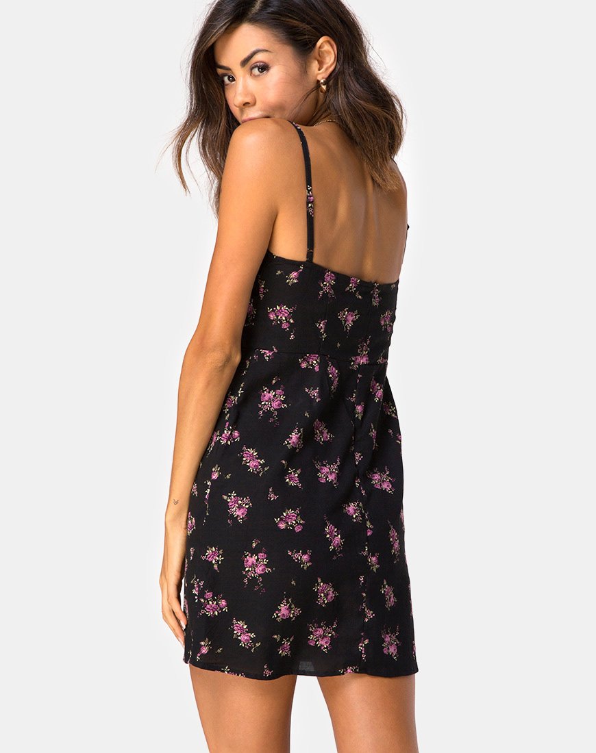 Boyasly Mini Jurk in Sohey Rose Zwart