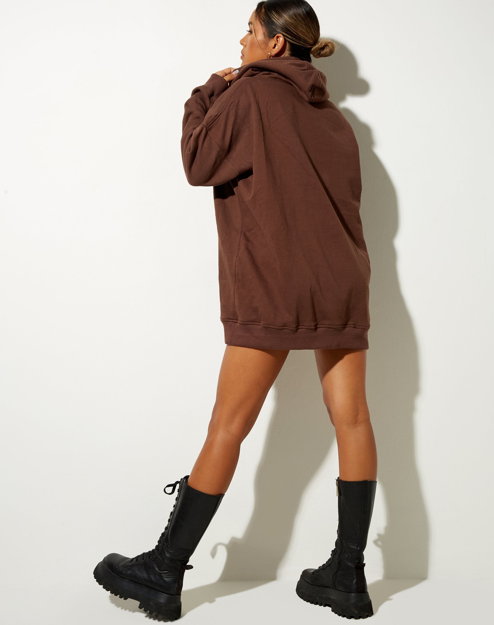 Afbeelding van Bren Hoodie in Deep Mahogany Cherub LAmour Label Embro