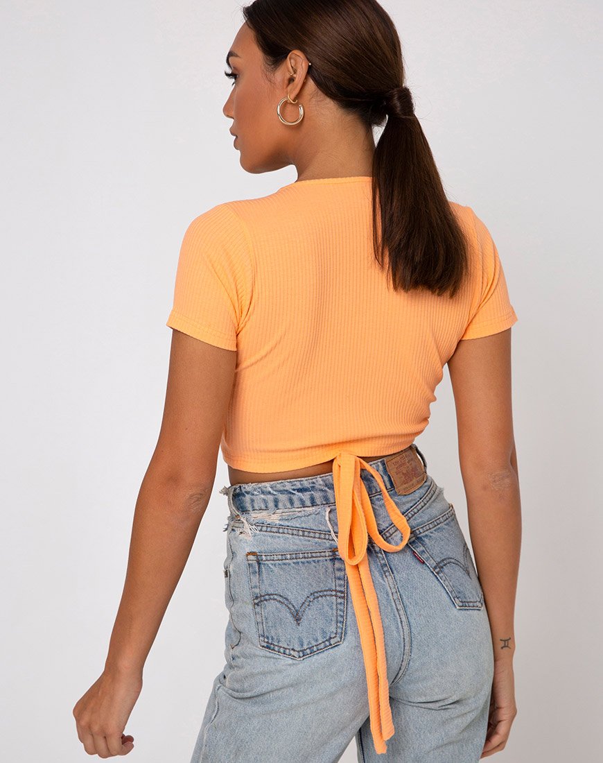Afbeelding van Bria Top in Rib Cantaloupe