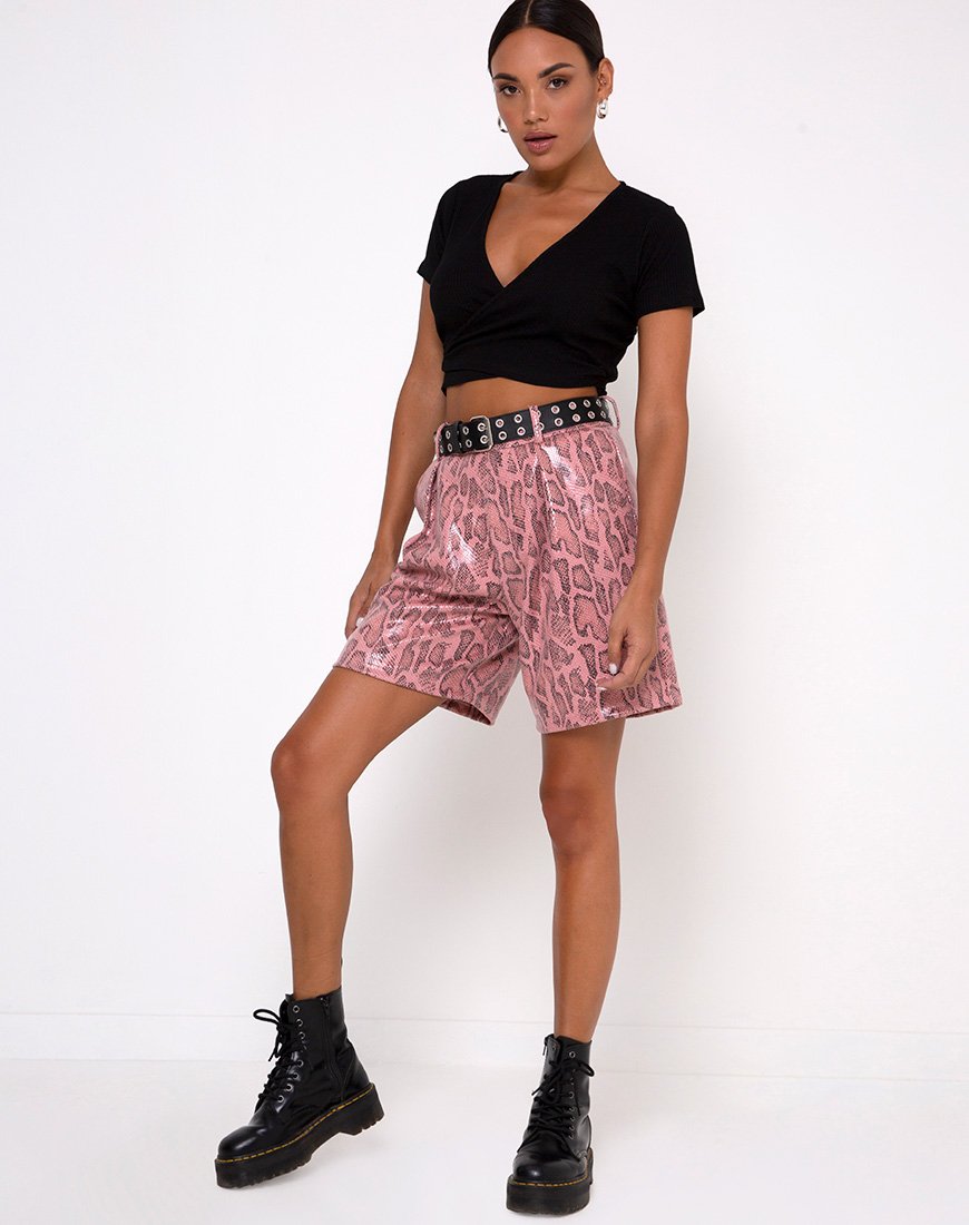 Afbeelding van Bria Crop Top in Rib Zwart