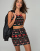 Afbeelding van Brixton Crop Top in Gypsy Daze Zwart