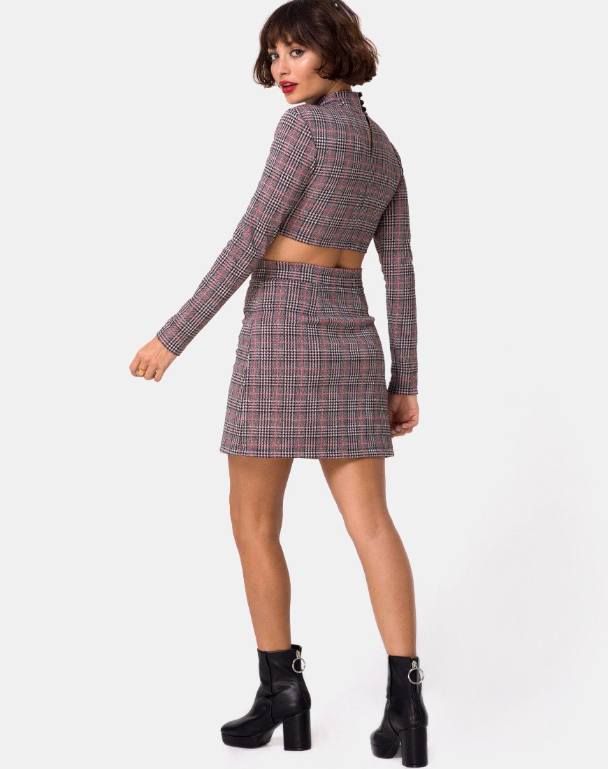 Afbeelding van Bronti minirok in Charles Check Blush