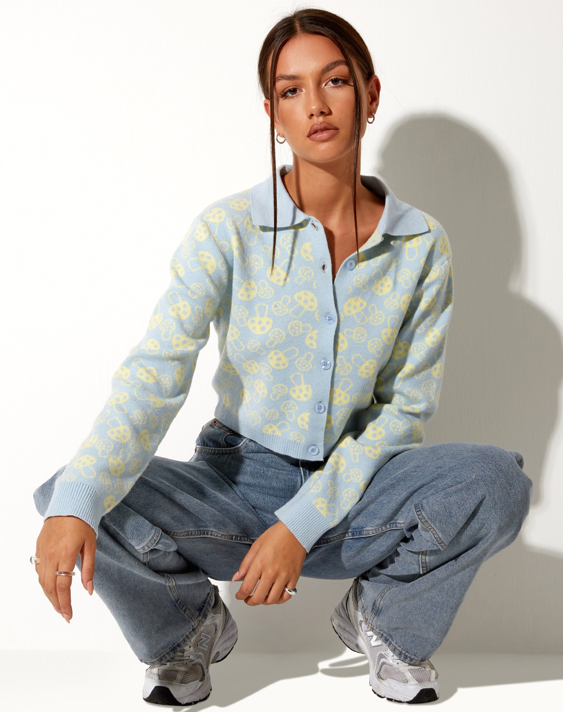Afbeelding van Bufo Vest in Baby Paddenstoel Blauw en Geel