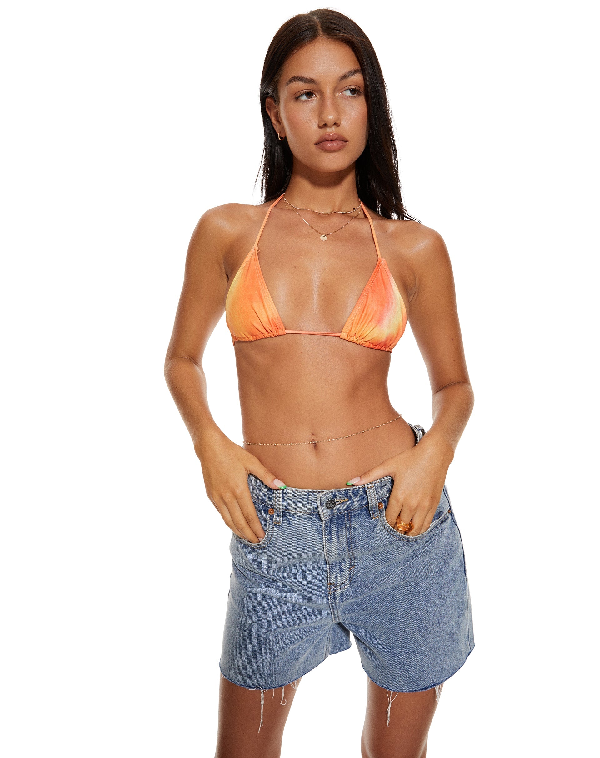 beeld van MOTEL X BARBARA Pami Bikini Top in Fruit Crush Watercolour
