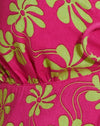  90s Strandachtige Bloemen Warm Roze