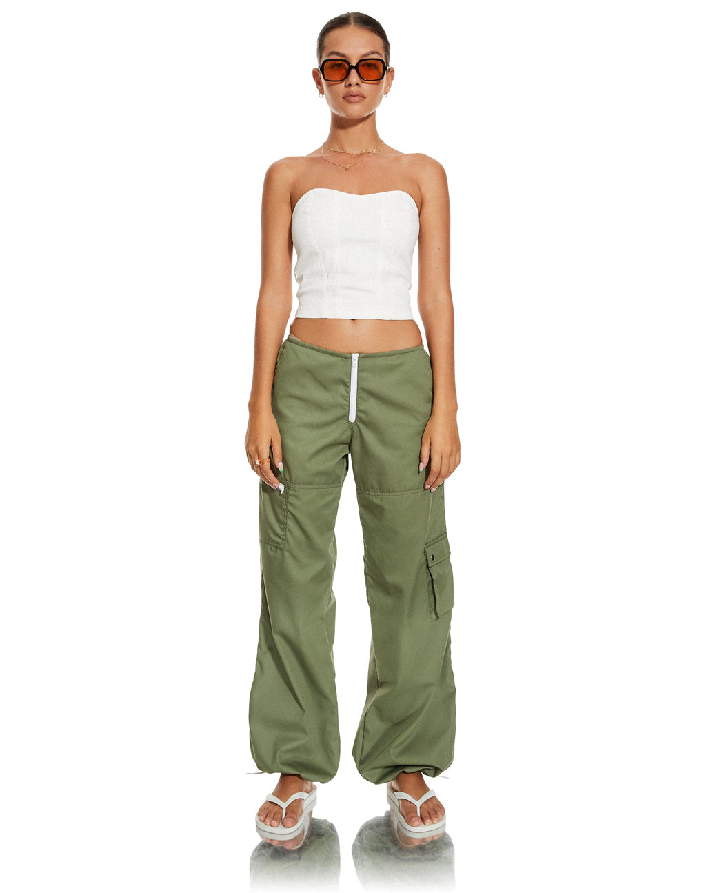 MOTEL X BARBARA Steia Korset Top in Wit