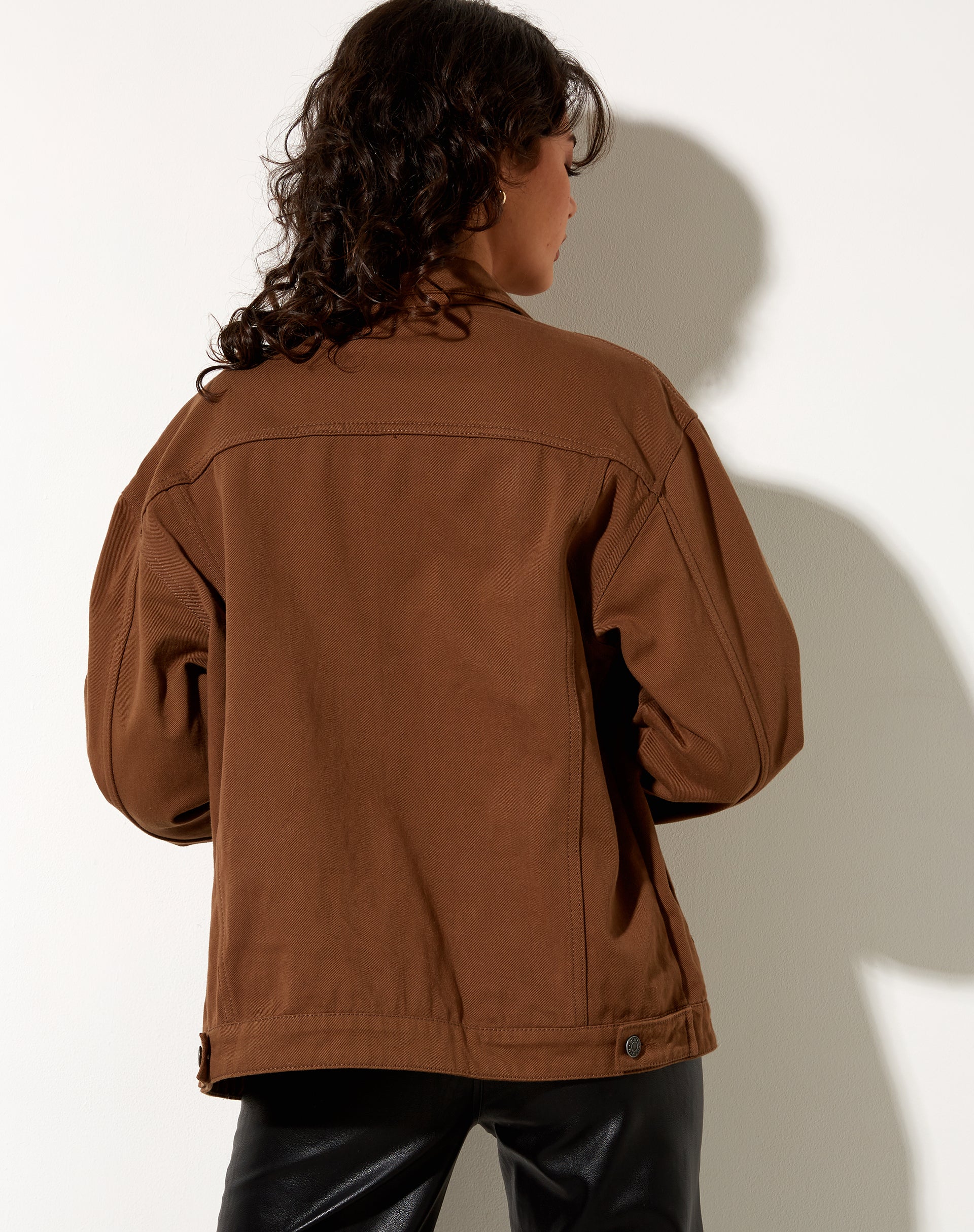 Afbeelding van Calissa Denim Jacket in Rich Brown