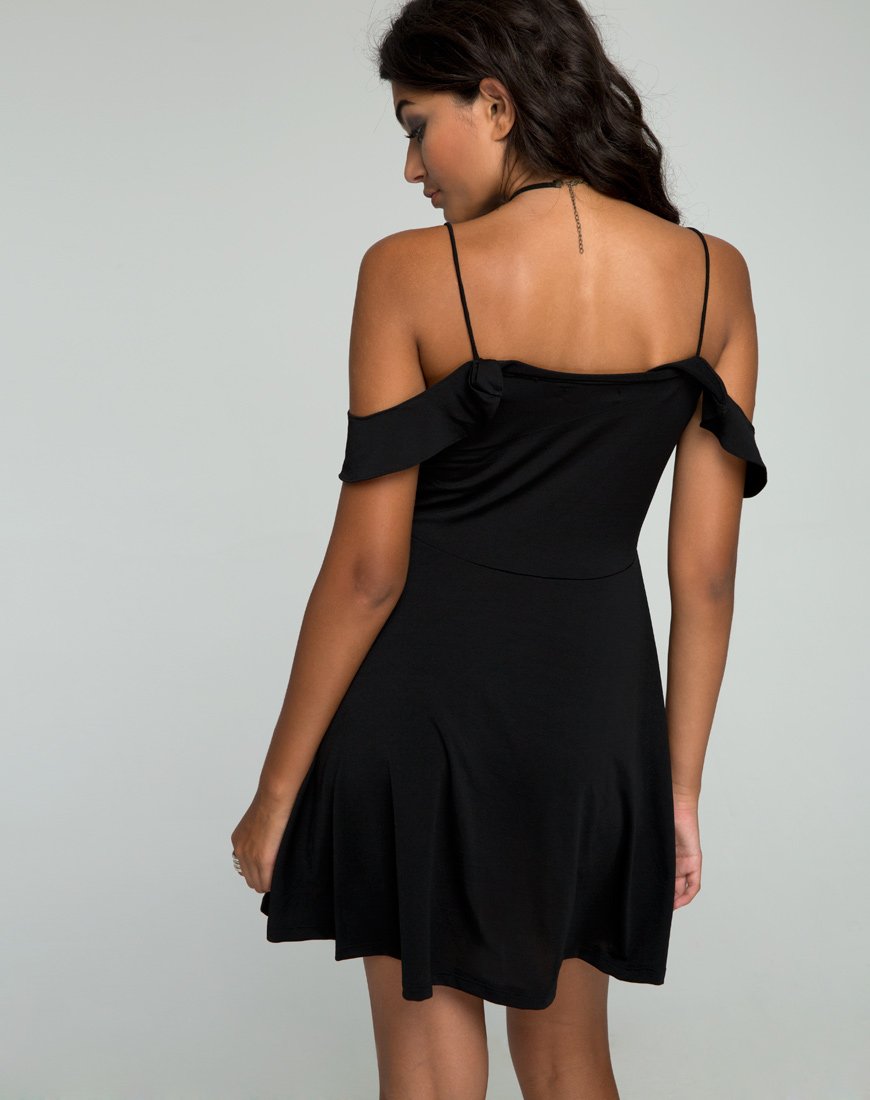 Afbeelding van Cannes Skater Dress in Zwart